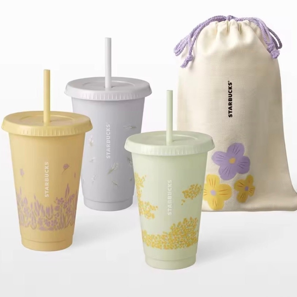 Starbucks flowers reusable cold cups 20 oz.